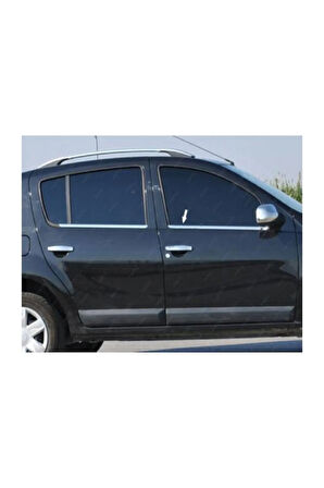 Dacia Sandero Krom Cam Çıtası 4 Parça 2006-2012 Arası Paslanmaz Çelik