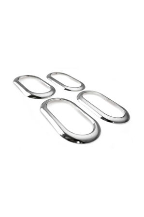 Daci.a. Dokker Uyumlu Krom Iç Kapı Kolu Çerçeve 4 Parça 2012 Üzeri Paslanmaz Çelik