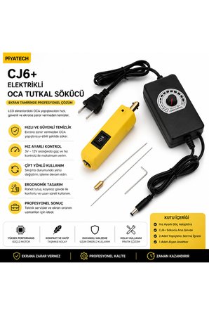 CJ6+ Elektrikli Oca Tutkal Sökücü Telefon Lcd Ekran Cam Yapıştırıcı Temizleme Makinesi Ve Tamir Seti