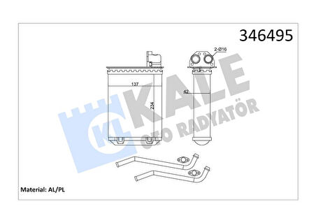 Psa Kalorıfer Radyatoru P205 P205 II P309 85> - Kale 346495