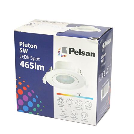 Pelsan Led Spot Pluton 5W 6500K Beyaz