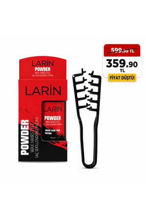(2 ÜRÜN) Mucizevi Saç Tarağı + Toz Wax Saç Pudrası KIRMIZI (20GR)