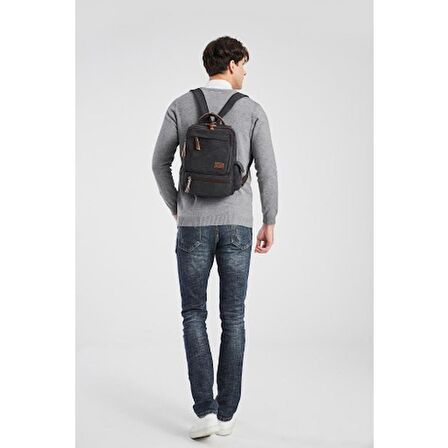 C-Active Kanvas Kumaş Orta Boy Sırt Çantası 1261