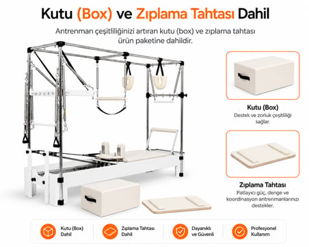 Missidea Core Cadillac Reformer Beyaz-Beyaz