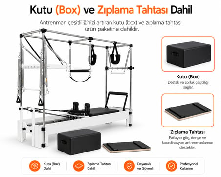 Missidea Core Cadillac Reformer Beyaz-Siyah