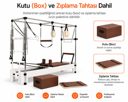 Missidea Core Cadillac Reformer Beyaz-Kahverengi