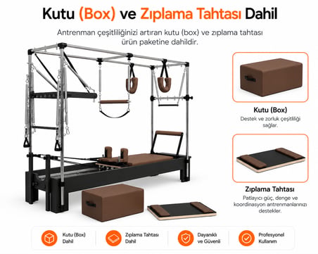 Missidea Core Cadillac Reformer Siyah-Kahverengi
