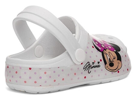 Minnie Mouse Baskılı Kız Çocuk Kaymaz Taban Terlik Havuz Plaj Sandaleti