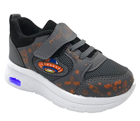 Erkek Çocuk Hafif Anatomik Taban Işıklı Spor Ayakkabı Sneaker