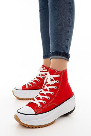 Kadın Genç Kız Çocuk Run Star Canvas Sneaker Spor Ayakkabı