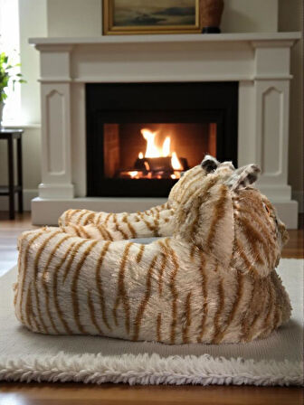 Kadın Kız Çocuk Yumuşak Soft Hayvanlı Kedi Figürlü Panduf Ev Ayakkabısı 