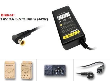 Samsung 14V 3A 5.5*3.0 42W Monitör Power Adaptörü
