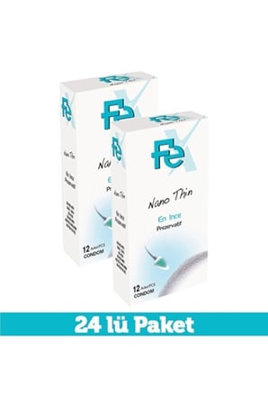 Nano Thin En Ince Prezervatif 12 Li X 2 Adet
