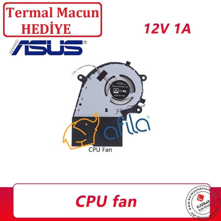 Asus ROG Strix G15 G531G, G512L Serisi Notebook Cpu Fanı (Sağ) - Ver.2 - 12Volt