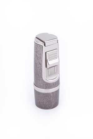 3 Torch Pürmüz Fırçalı Gunmetal Metal Puro Çakmağı - TR7213