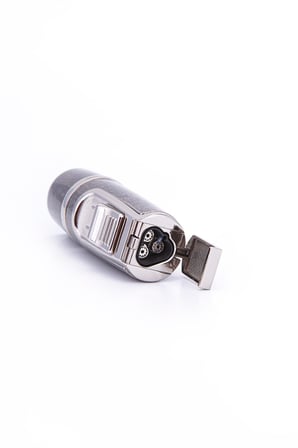 3 Torch Pürmüz Fırçalı Gunmetal Metal Puro Çakmağı - TR7213