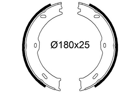 Mercedes Arka Fren Pabuclu Balata Sprinter 906 06>16 Crafter 06>16 (tek Teker) - Valeo 564267
