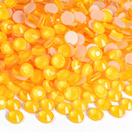 Gymo Premium Ütü İle Yapışan (Hotfix) Kristal Taş SS16 (3.8-4mm) Orange Neon (720 Ad)