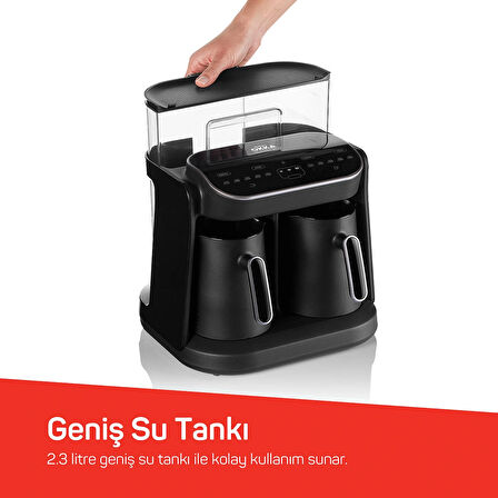 Arzum OKKA Grandio Duo Türk Kahvesi Makinesi Krom - OK007-K