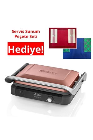 Ar2039 Gün Batımı Tostçu Delux 1800 W Tost Makinesi