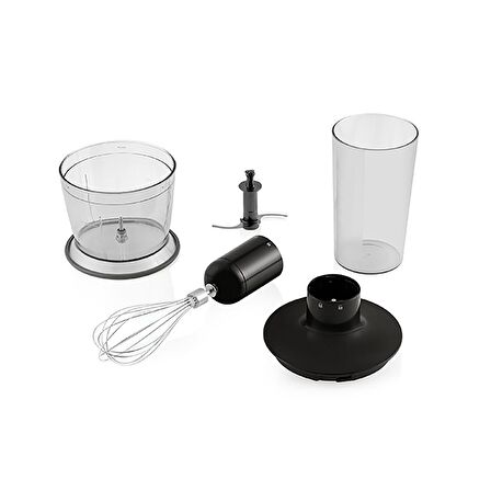 Arzum AR1127 Freestick Şarjlı El Blender Seti - Siyah