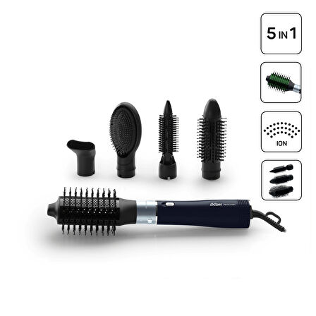 AR5162 Revolution Hava Üflemeli Şekillendirici Siyah