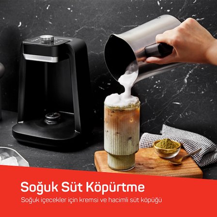 OK0020 - OKKA Rich Spin Pro Türk Kahvesi Makinesi - Krom