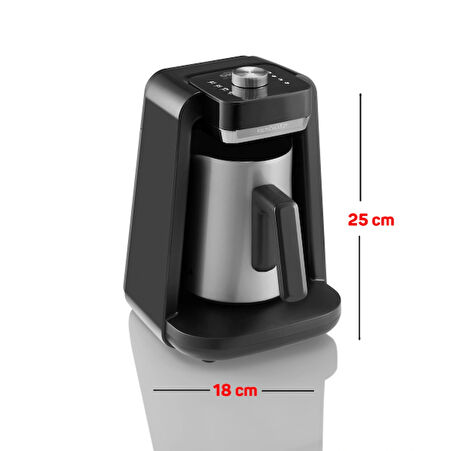 OK0020 - OKKA Rich Spin Pro Türk Kahvesi Makinesi - Krom