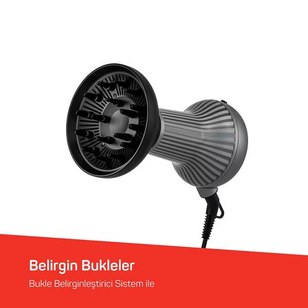 AR5124 Trendcare Curly 800W Saç Kurutma Makinesi, Difüzör Başlıklı, Bukle Belirginleştirici