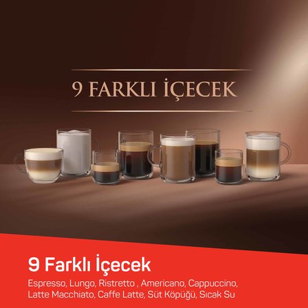 OK0042 Okka Barista Pro Otomatik Espresso Makinesi 1400W, Duo Heat Teknolojisi, Bakır