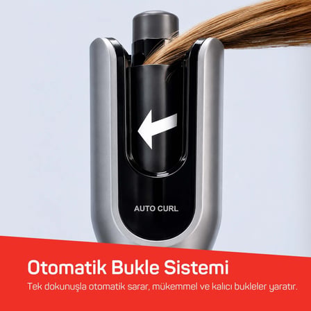 Arzum AR5171 Revolution Pro Otomatik Bukle ve Saç Maşası 25 mm Seramik LCD Ekran Siyah