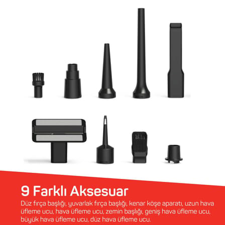 AR4500 Arzum Rushx 6-in-1 Araç İçi Süpürge 17000PA
