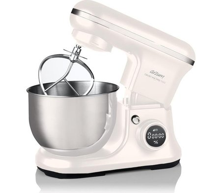 Arzum Crust Mix Pro AR1186-02 5 Lt Beyaz 1500 W Stand Mikser Dijital - Hamur Makinesi