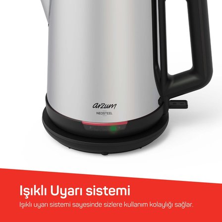 AR3158 Arzum Neosteel Inox Çay Makinesi