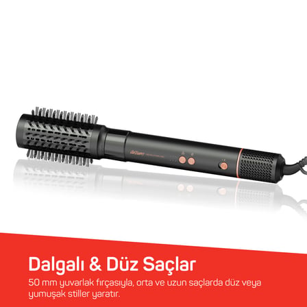 AR5198 Revolution Line  BLDC Ionic Hava Üflemeli Saç Şekillendirici 5 Başlık, 1500W, Antrasit