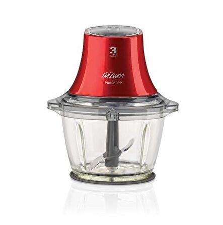 Arzum AR1021 Prochopp 2 Bıçaklı Cam Hazneli Elektrikli 1 lt Doğrayıcı Rondo