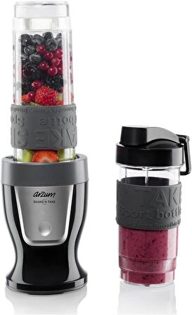 (OUTLET) Arzum AR1032 Shake'N Take Siyah Kişisel 300 W Smoothie Blender