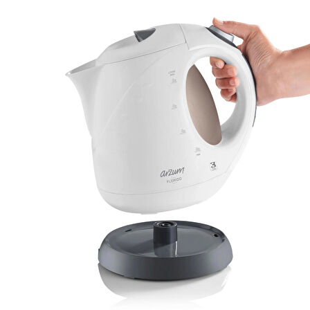 Arzum Florido Gizli Rezistanslı Su Isıtıcısı Beyaz - AR3014