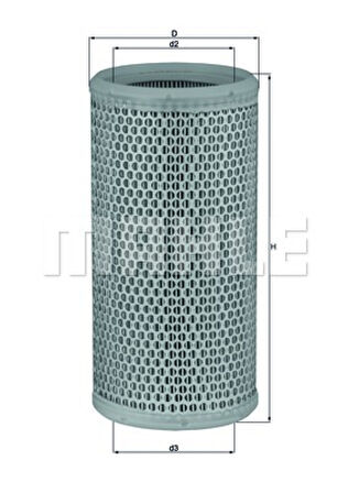 Renault Hava Filtresi - Boru Tip - Mhl Lx519