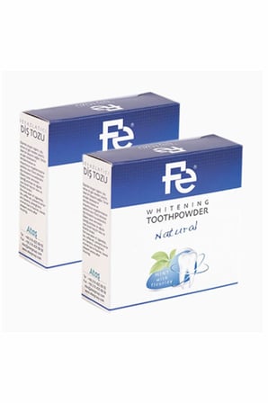 Beyazlatıcı Diş Tozu Natural / Herbal X 2 Adet