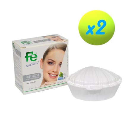 Fe Naturel Herbal Florürlü Beyazlatıcı Diş Tozu 50gr 2 Adet