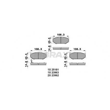 Suzukı On Fren Balatatası Suzukı Swift III 06-> - Braxıs Ab0206