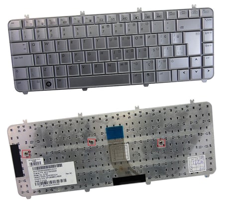 Hp Pavilion Dv5-1000 Dv5-1040et Dv5-1100 Dv5-1200 Klavye (Gri TR) AEQT6U00220 QT6A, 488590-001