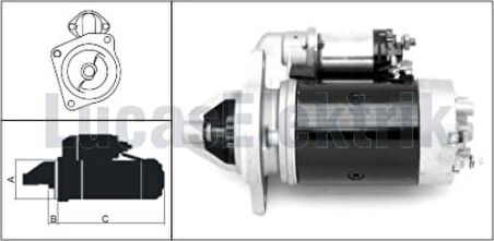 Unıversal Mars Motoru 12v 2,1kw 9 Dis M113 Unıversal Traktor - Lucas 619 240 33