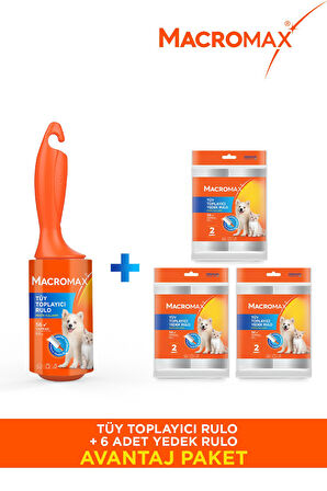 Tüy Toplayıcı 1 Sap + 6 Yedek Başlık 56 Yaprak