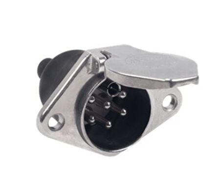 Unıversal Truck 7'li S Tipi Alumınyum Tir Romork Prizi (vidalı) - Aksa 14-038