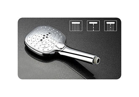 Yapıtaşı Yt261 Limon Banyo Duş seti Butonlu 3Fonksiyonlu