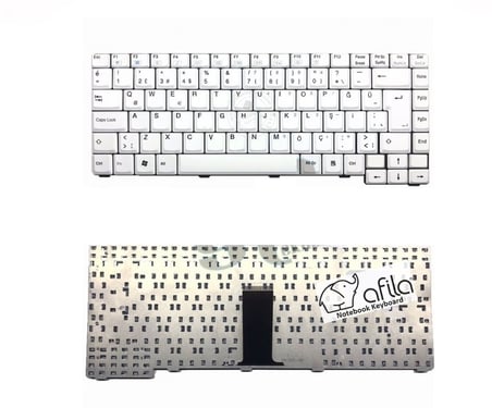Casper M54, M54N, M540, M540V Notebook Klavyesi - Beyaz - TR / KL0278W