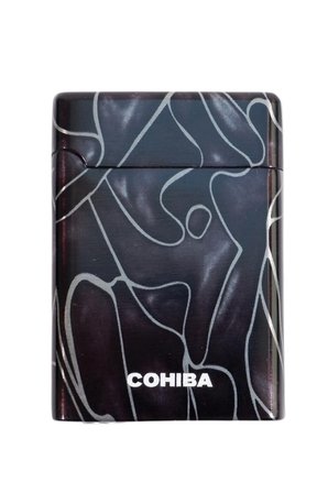 Cohiba Çift Torch Pürmüz Desenli Metal Puro Çakmağı - TR9626