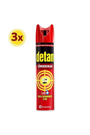 Detan Sinekkıran Su Bazlı 275 Ml X 3 Adet